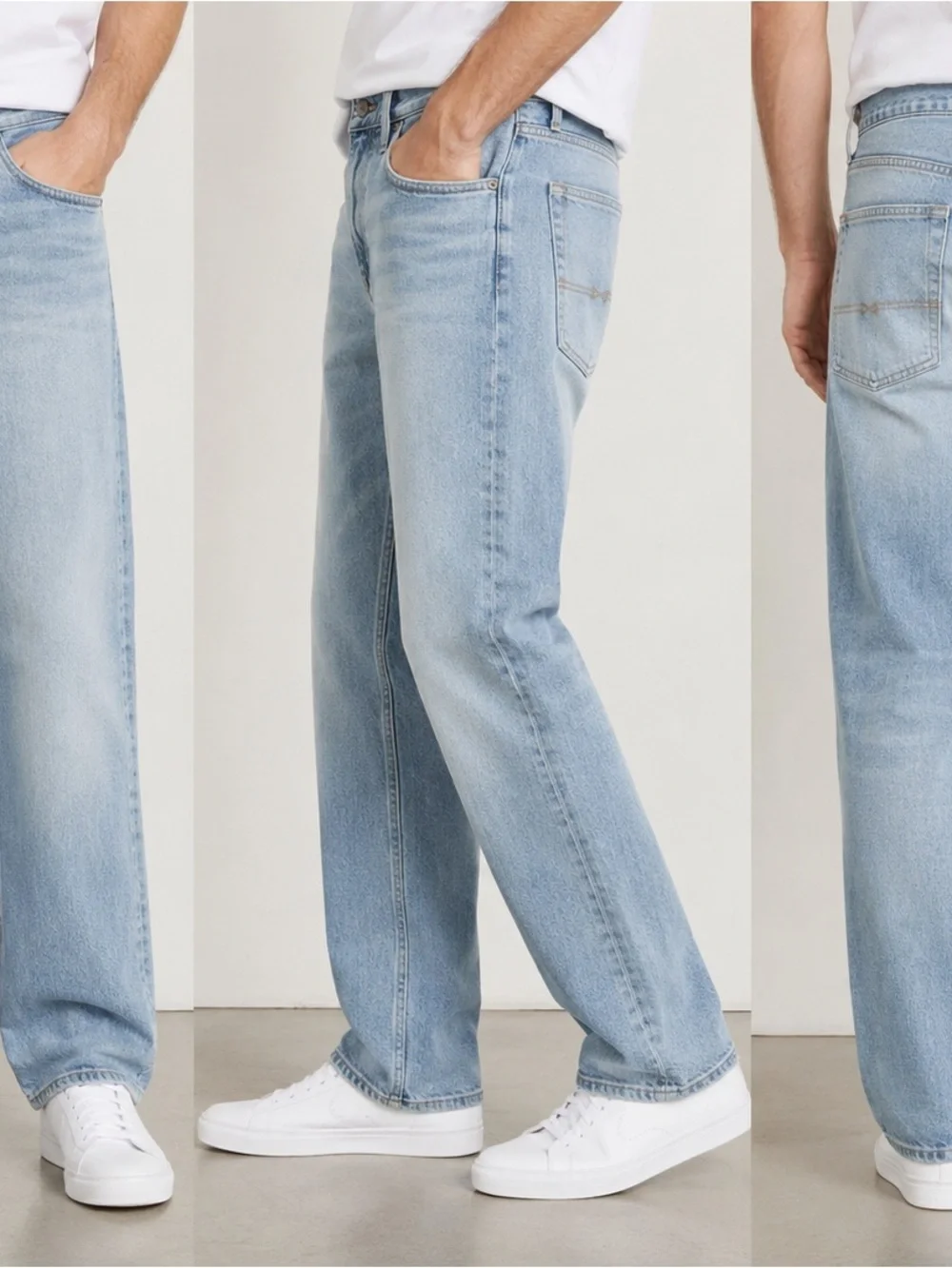 Abercrombie & Fitch Men’s Light Wash Straight Leg Jeans Size 34x32